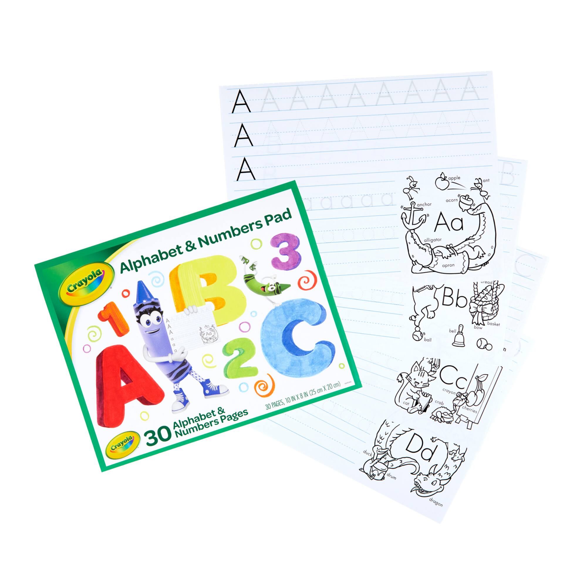 Crayola® Alphabet & Numbers Pads, 12ct.